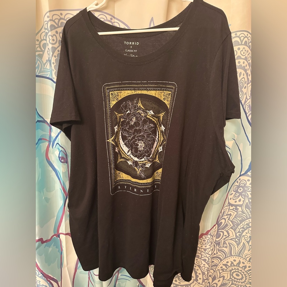 Torrid Tarot Card Black T Shirt size 5